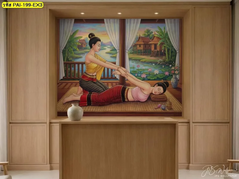 Decorsiam ร้านขายวอลเปเปอร์สำหรับตกแต่งธุรกิจบริการ รับผลิตภาพติดผนังตามแบบที่ลูกค้าเลือก เพื่อให้ภาพและสัดส่วนเหมาะกับผนังแต่ละด้าน
